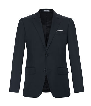 Classic Savile Row suit in black